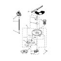 Whirlpool WDF750SAYW3 pump, washarm and motor parts diagram