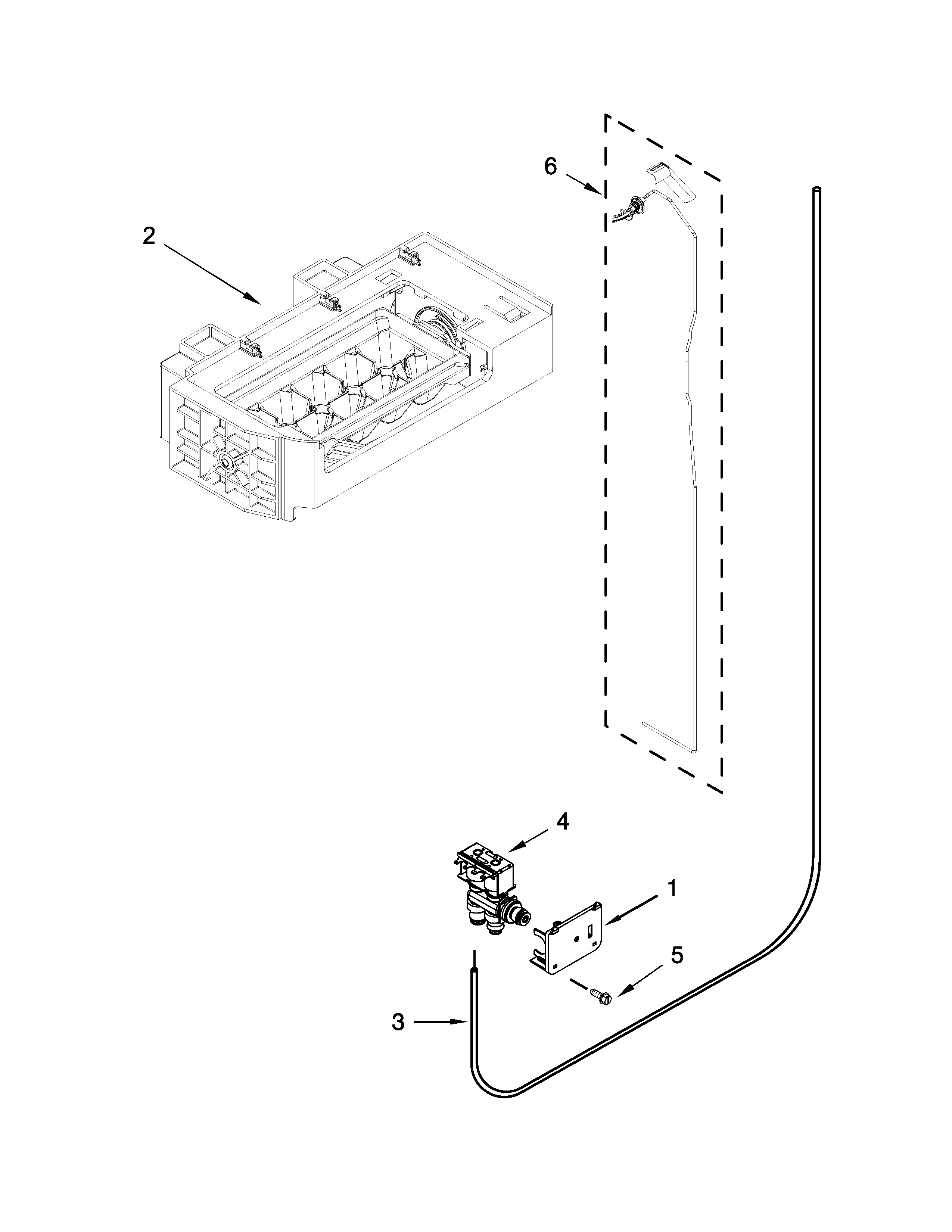 Whirlpool WRS975SIDM00 ice maker parts diagram