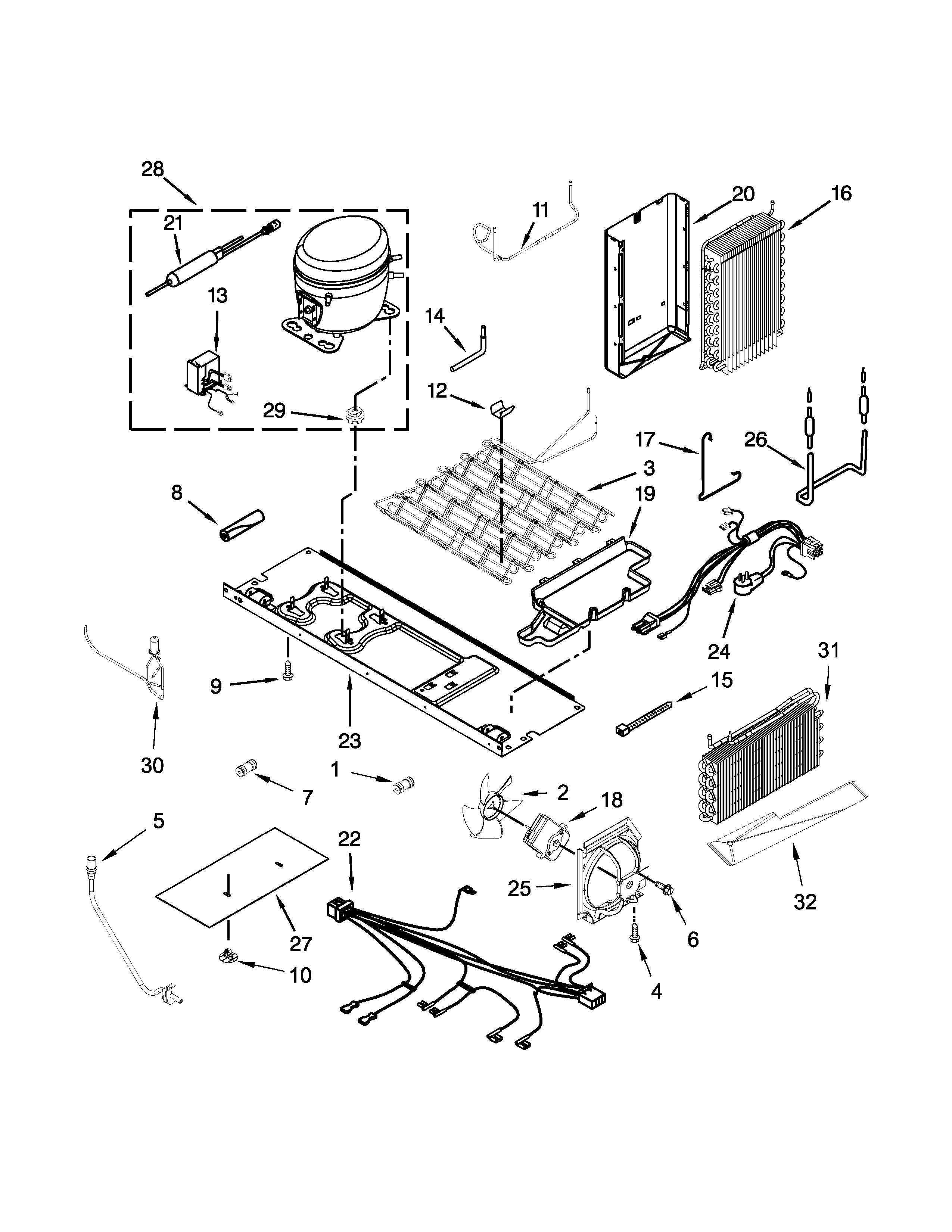 KitchenAid KRSC500ESS00 unit parts diagram