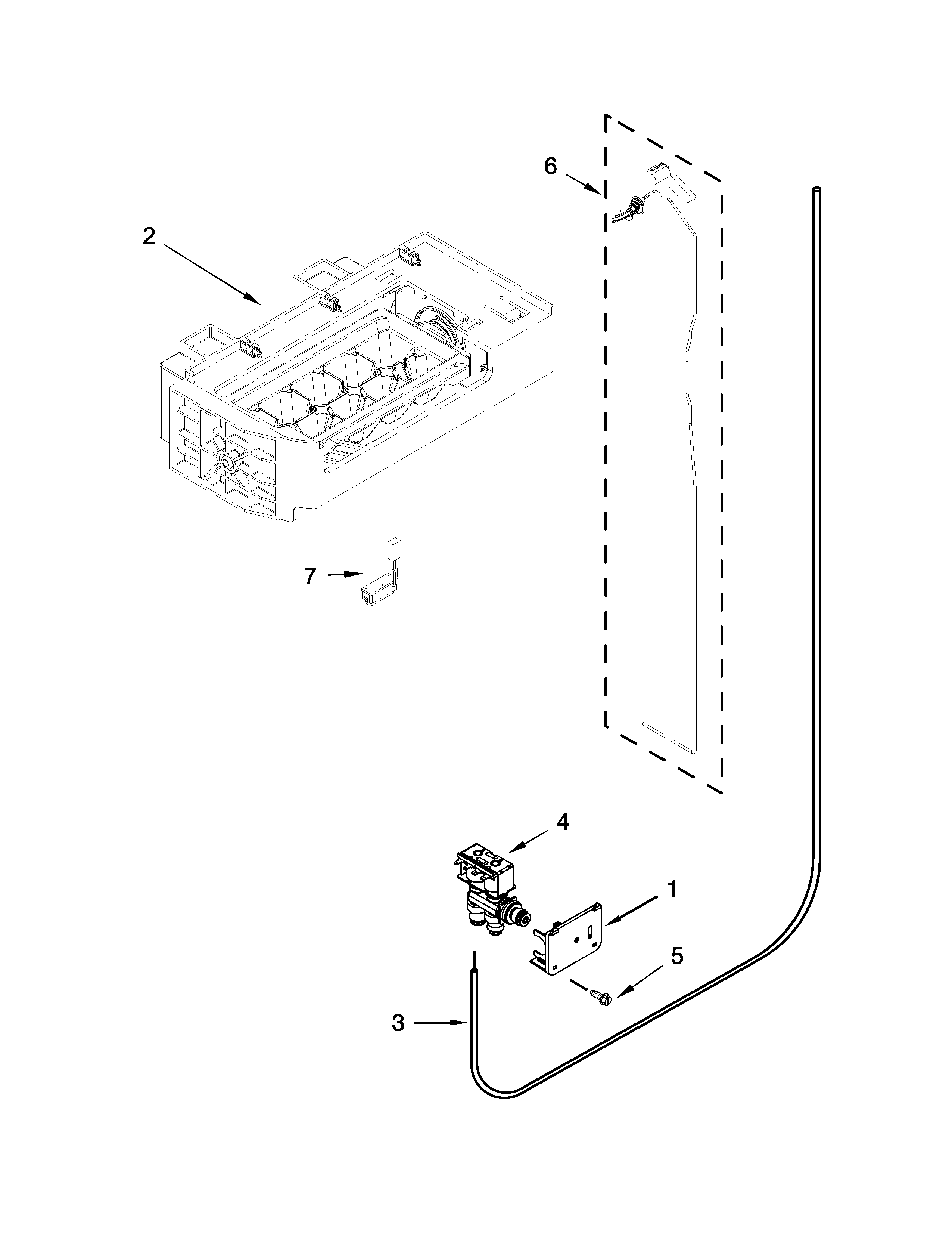 KitchenAid KRSC500ESS00 ice maker parts diagram