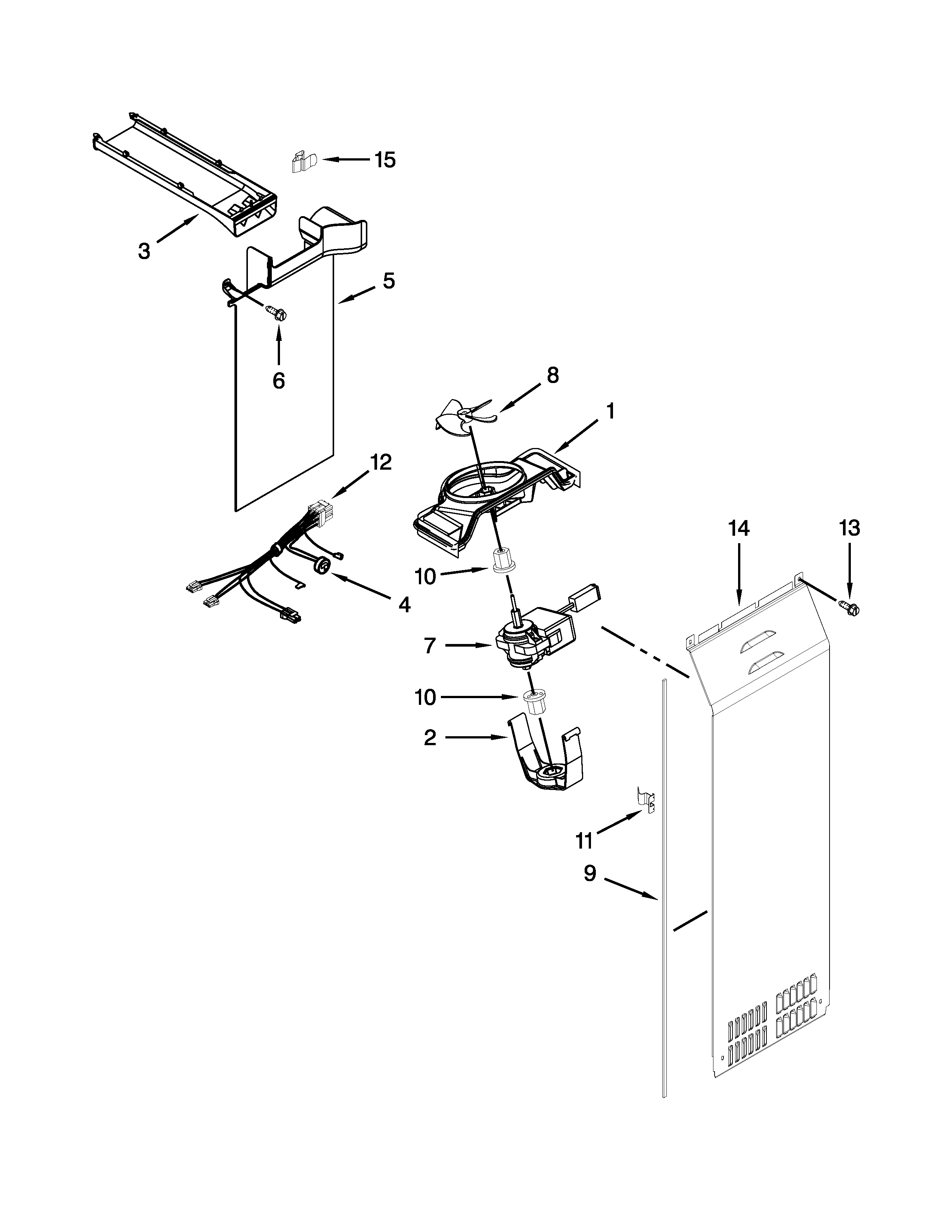 KitchenAid 7KSF26C6YY00 air flow parts diagram