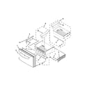 Whirlpool WRF757SDEE00 freezer door parts diagram