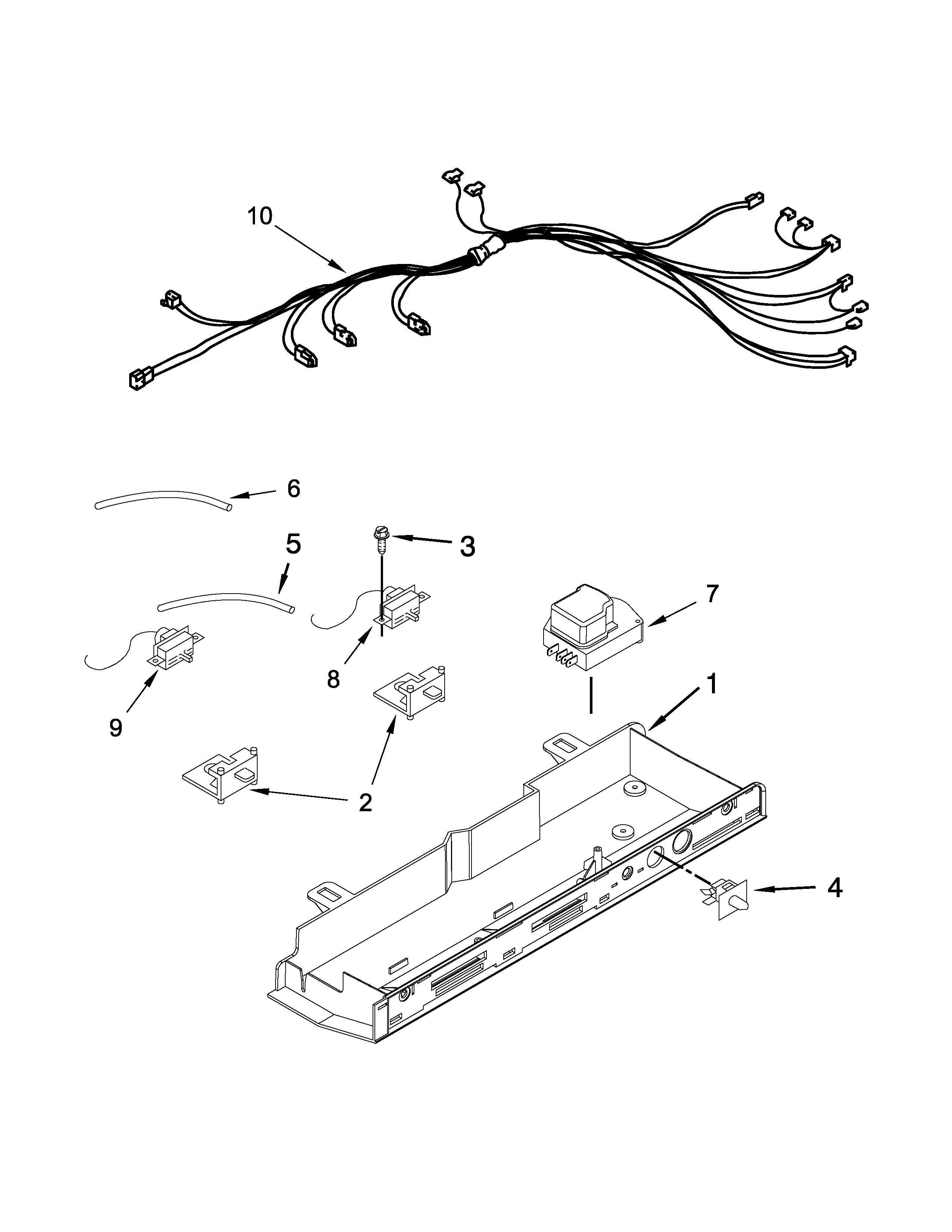 Whirlpool 8WRS25KNBF02 control box parts diagram