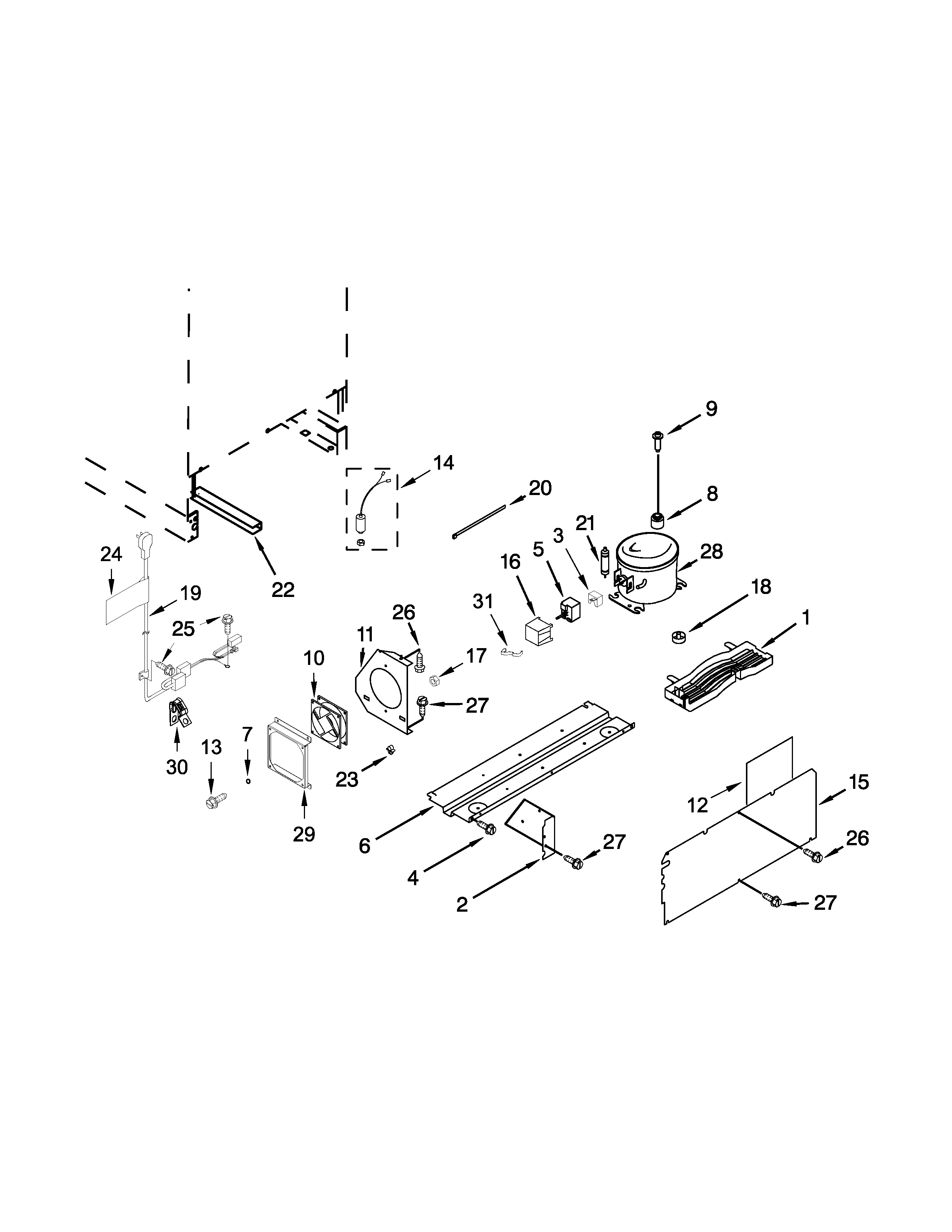 KitchenAid KUWL204ESB00 unit parts diagram