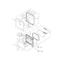 Whirlpool YWED8500DW1 door parts diagram