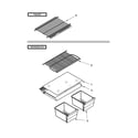 Whirlpool WRT104TFDB01 shelf parts diagram