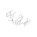 Whirlpool WFG540H0AW1 door parts diagram
