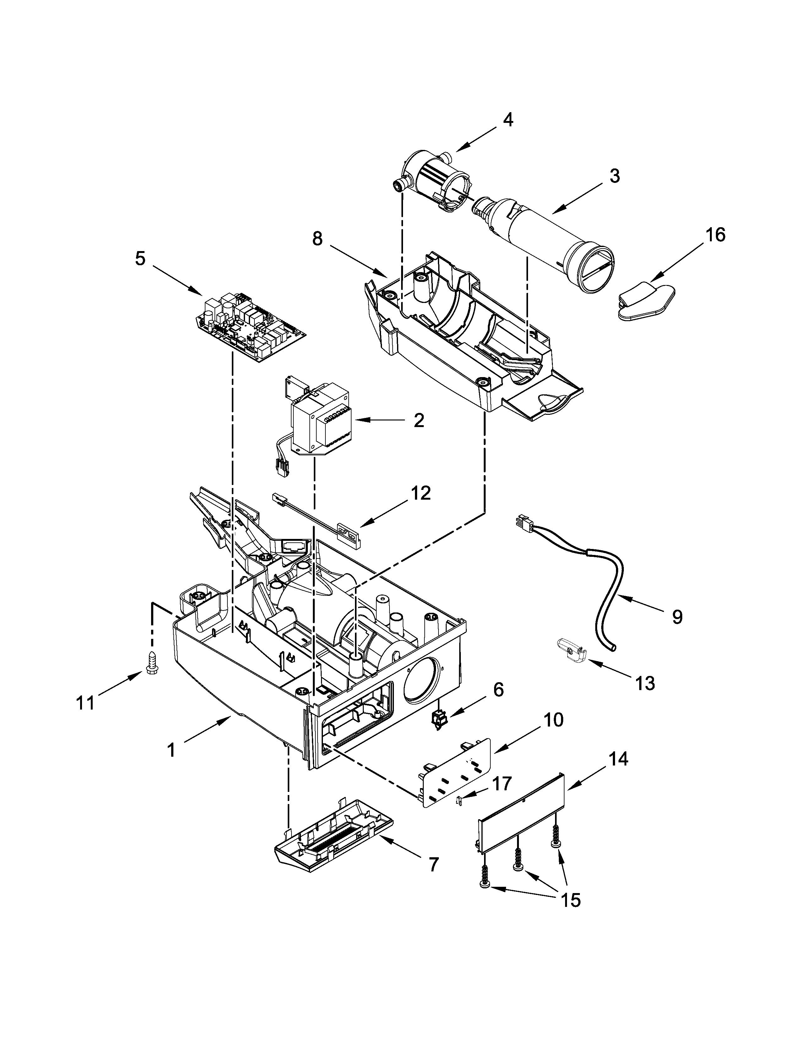 KitchenAid KUIX505ESS0 control panel parts diagram