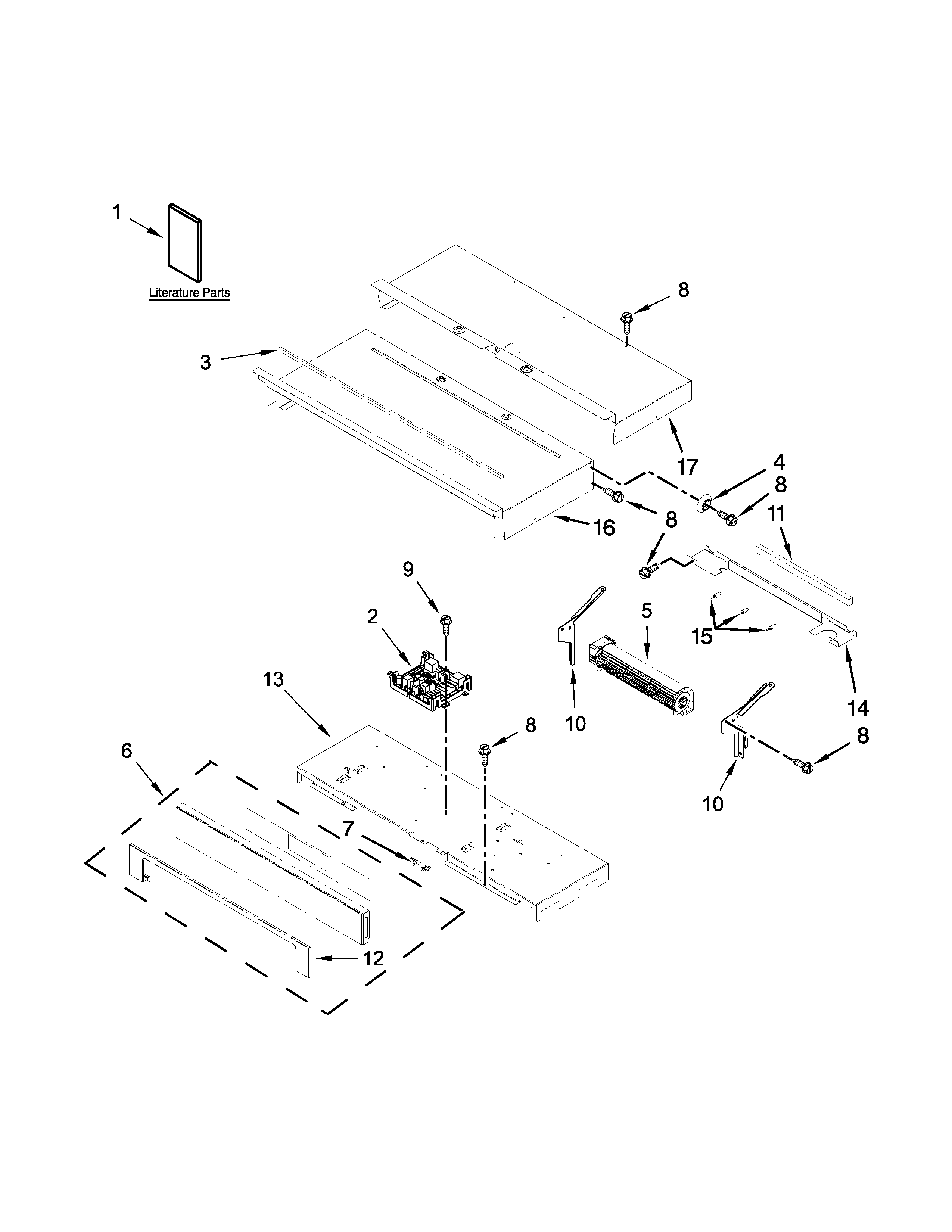 Whirlpool WOD97ES0ES00 control panel parts diagram