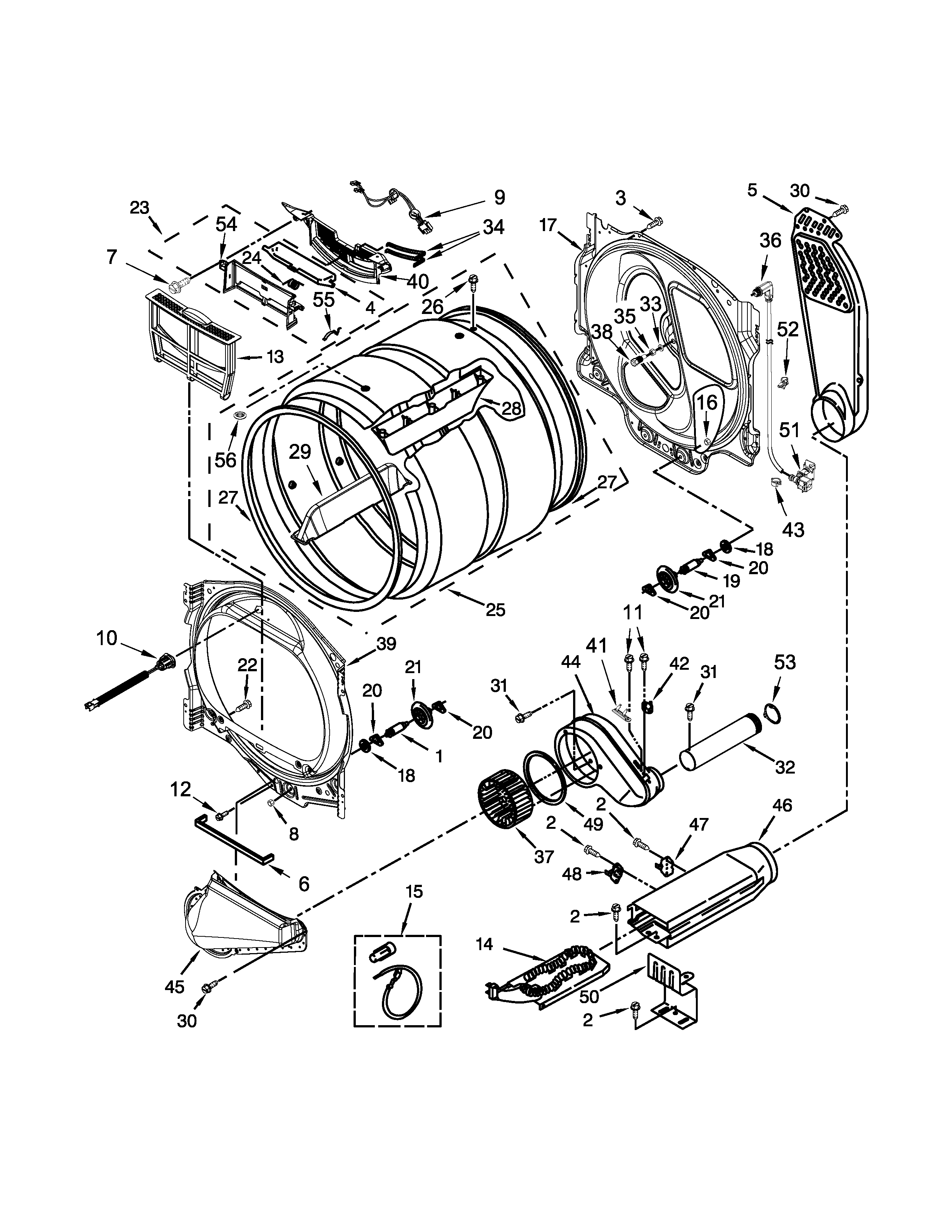 Maytag MEDB855DW1 bulkhead parts diagram