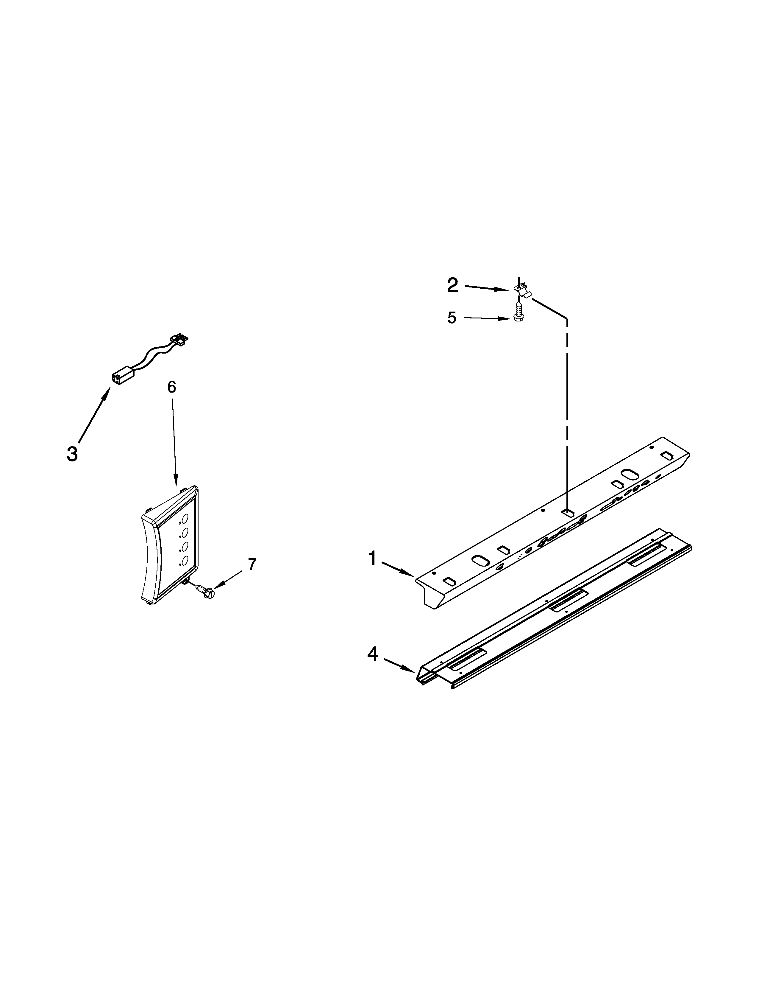 KitchenAid KBSD606ESS00 control panel parts diagram