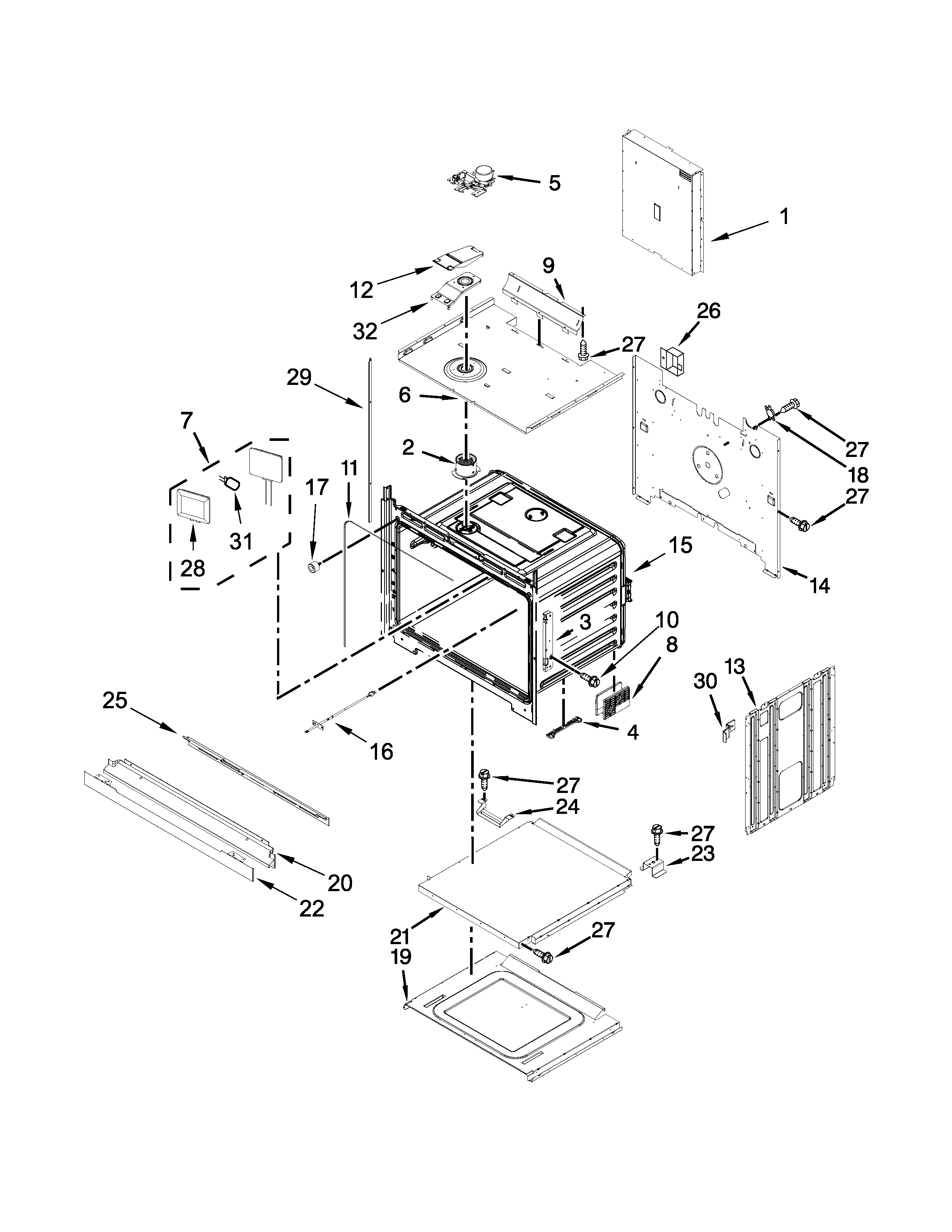 Whirlpool WOS97ES0ES00 oven parts diagram