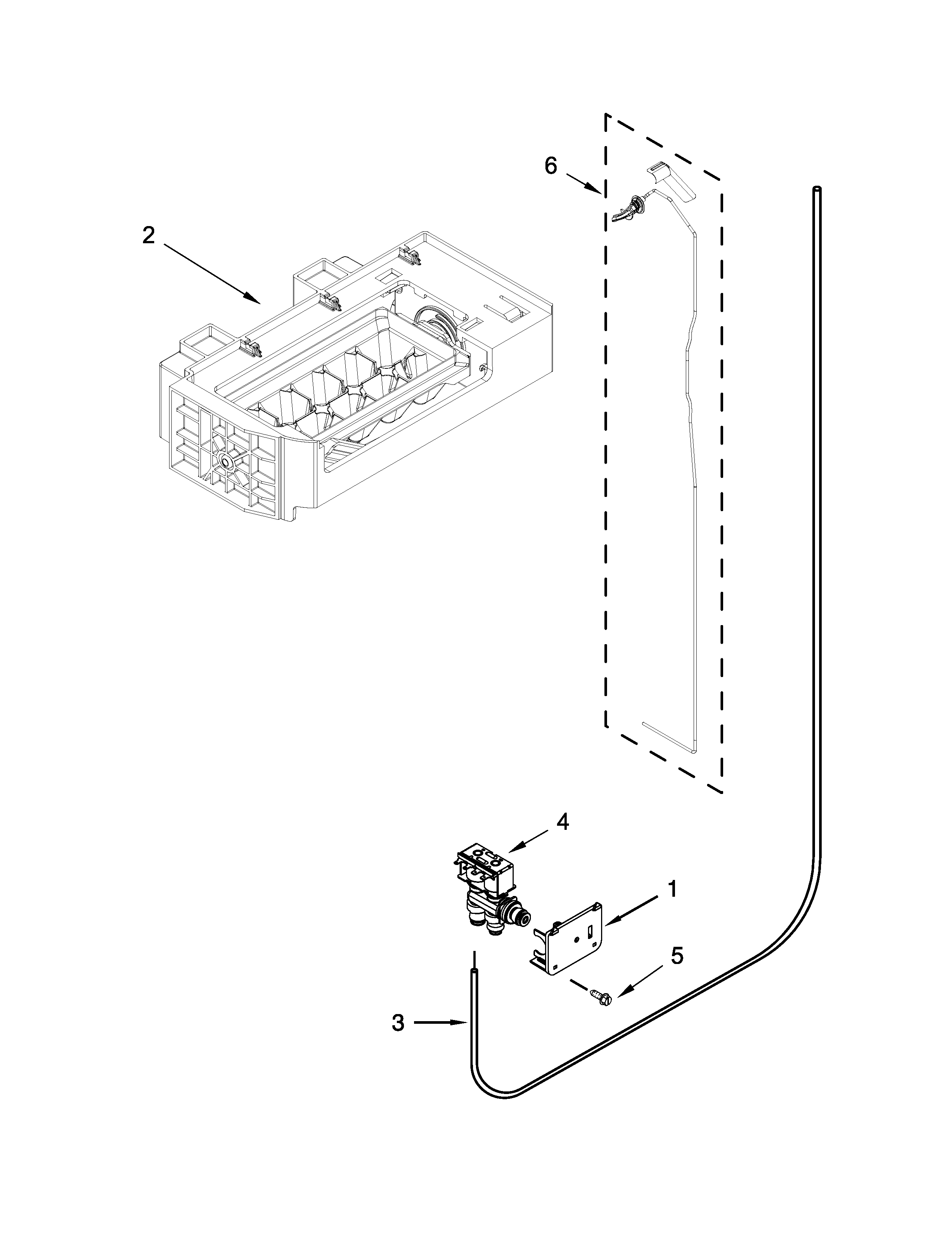 KitchenAid 7KRSF77EST00 ice maker parts diagram