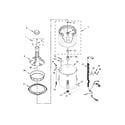 Maytag MVW18CSAWW0 basket and tub parts diagram