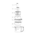 KitchenAid KFP1433AFP0 bowl and lid parts diagram