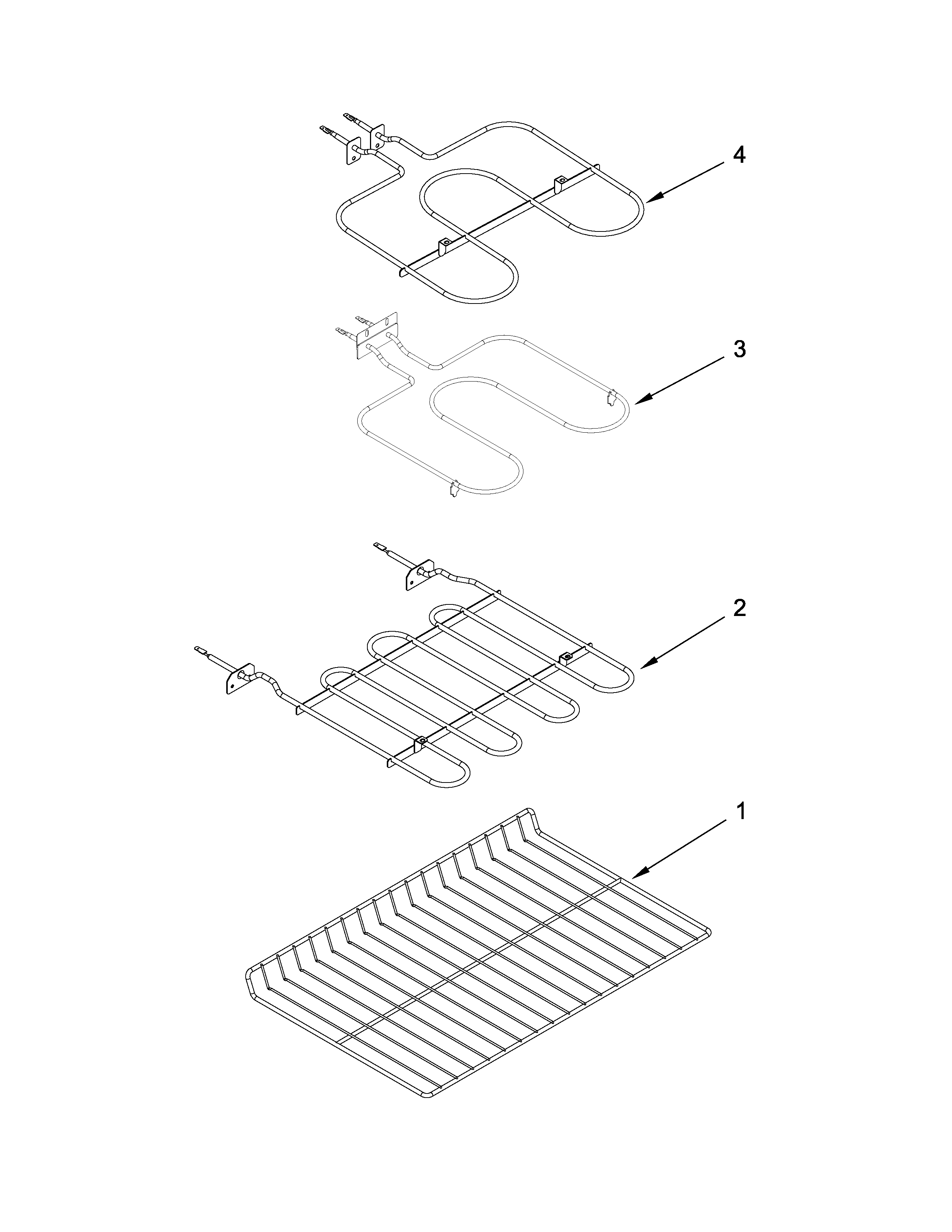 Whirlpool WGE555S0BW02 internal oven parts diagram