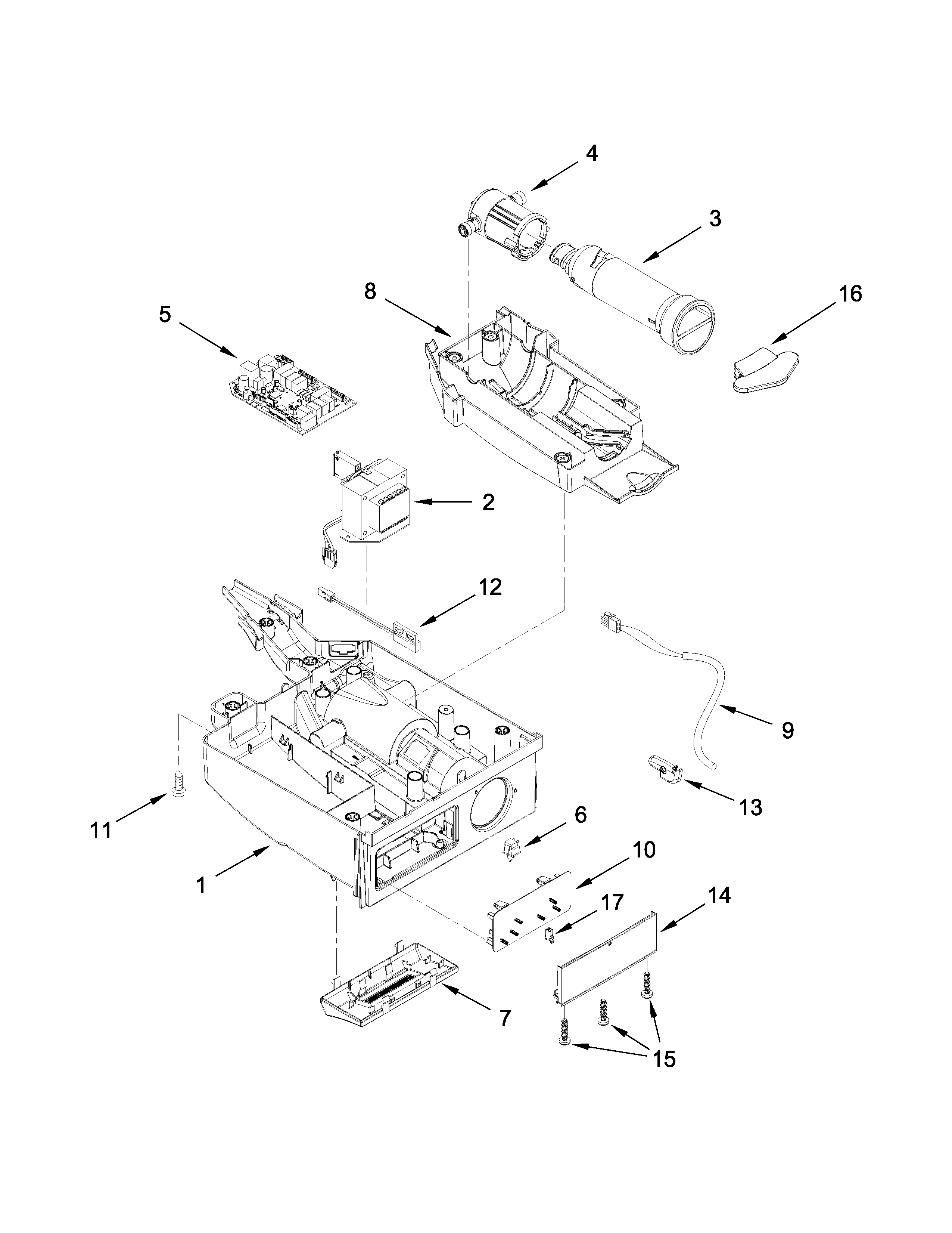 Jenn-Air JIM158XYRS1 control panel parts diagram
