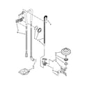 KitchenAid KDTE204ESS1 fill, drain and overfill parts diagram