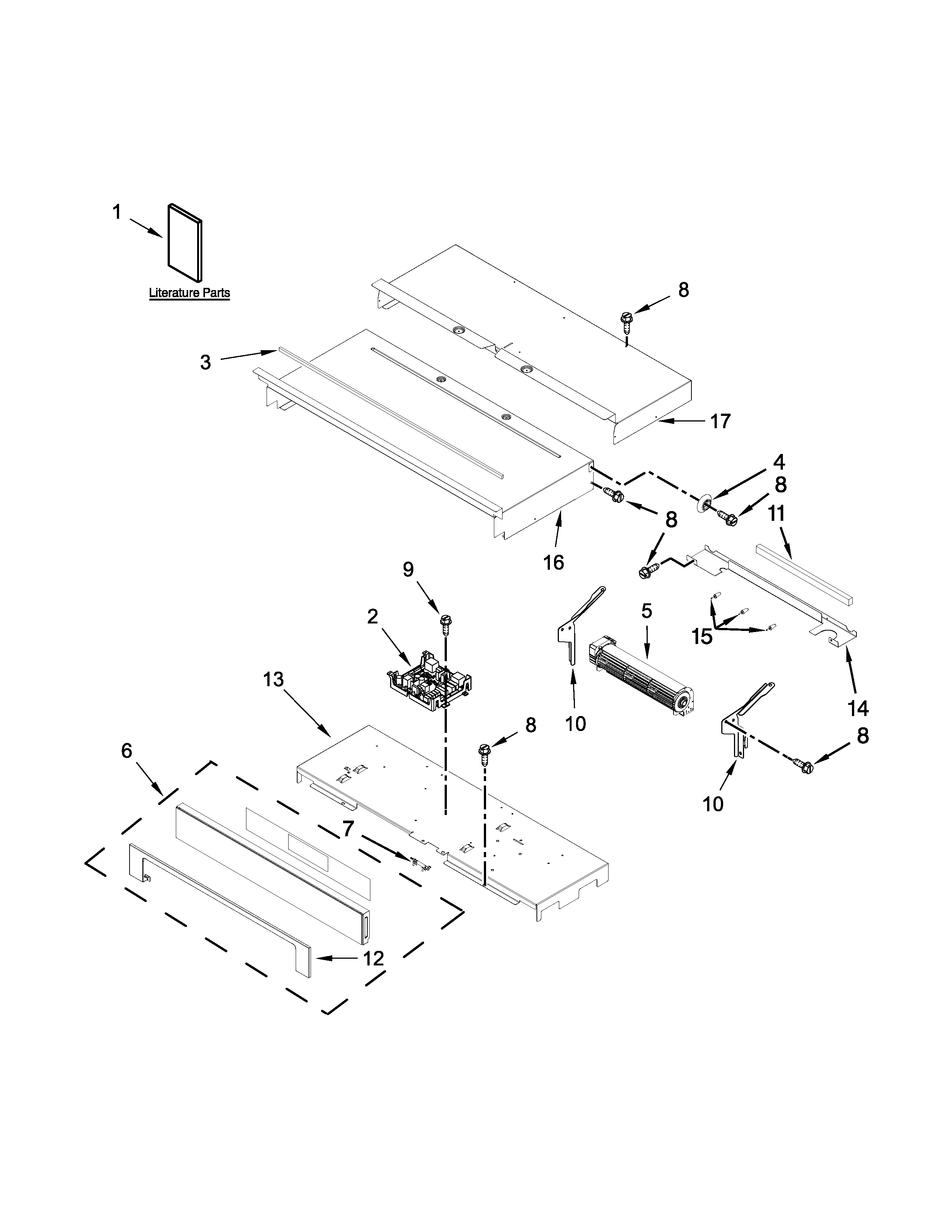 Whirlpool WOD97ES0ES01 control panel parts diagram
