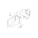 Whirlpool WOD97ES0ES01 upper oven door parts diagram