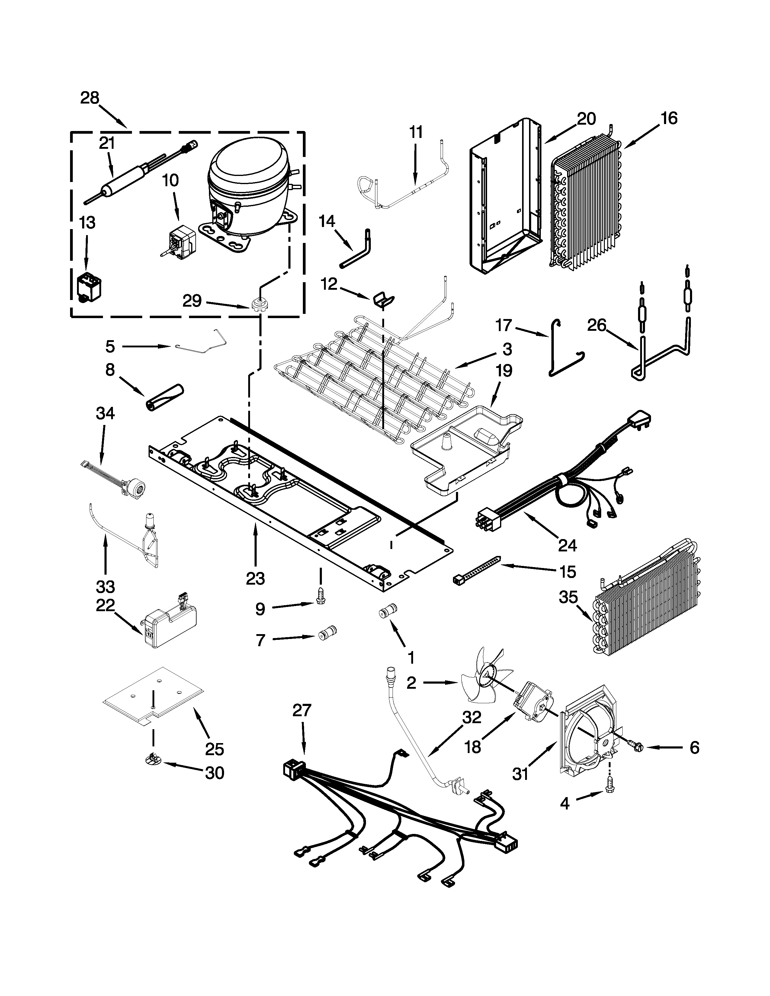 Whirlpool BRS75ARANA00 unit parts diagram