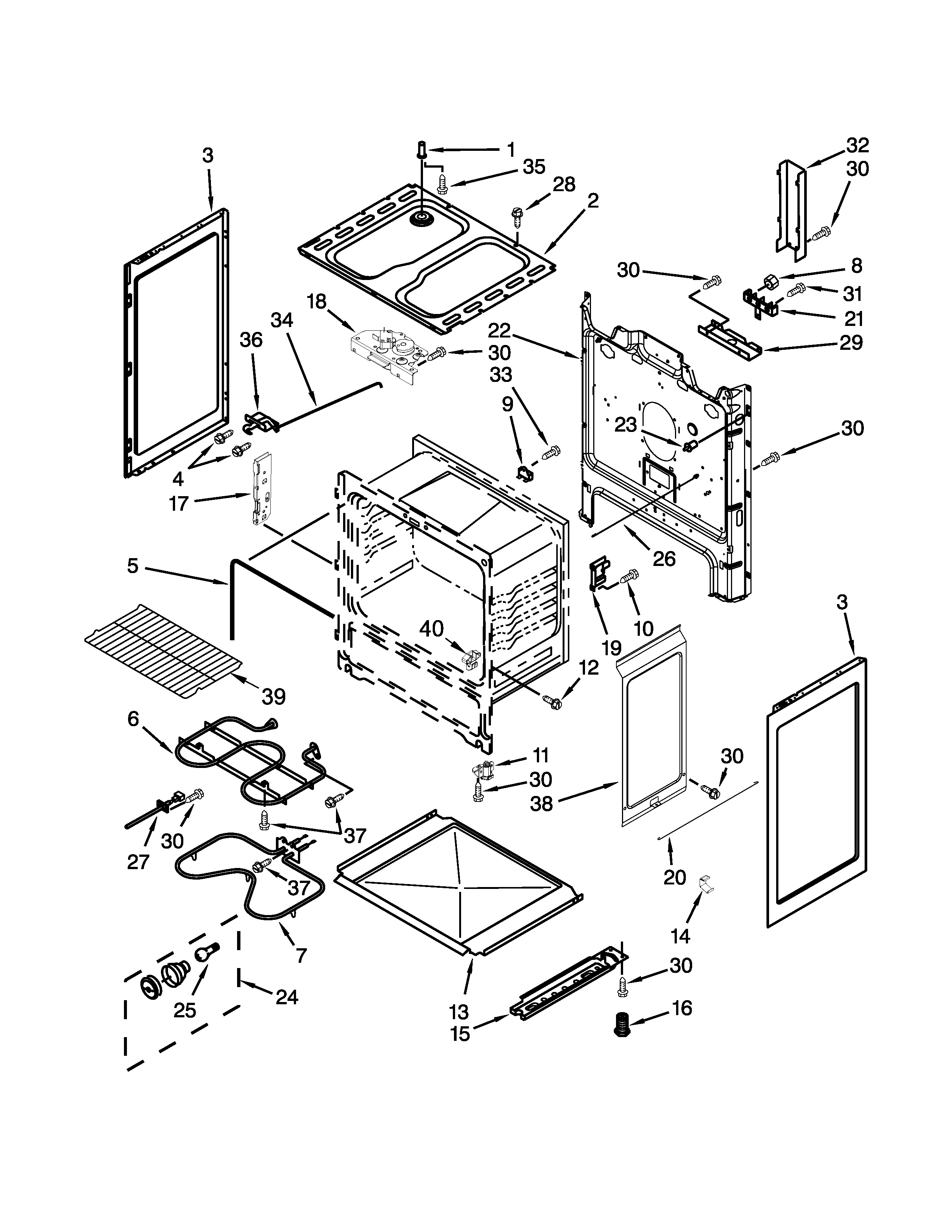 Amana ACR4503SEW0 chassis parts diagram