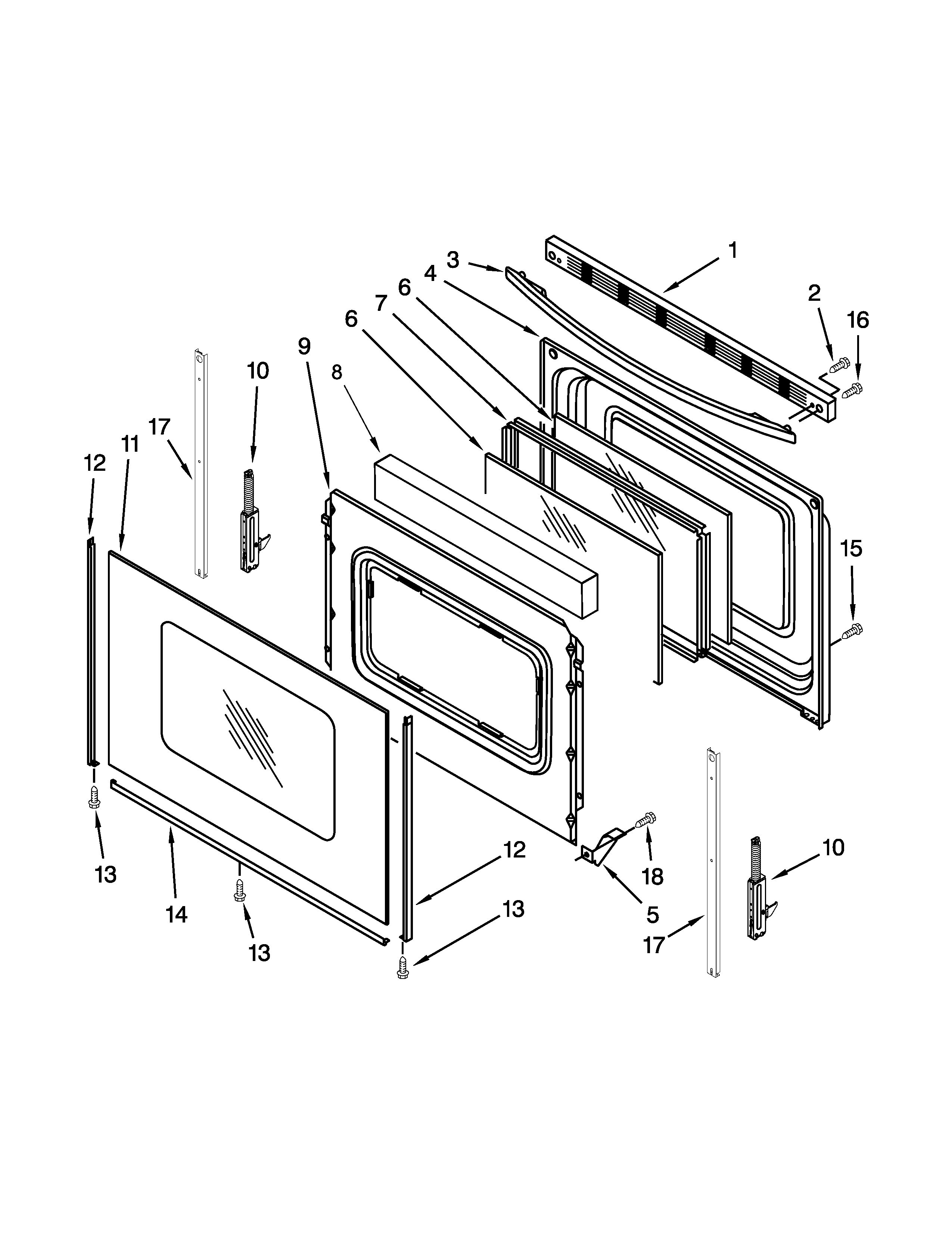 Amana ACR4503SEW0 door parts diagram