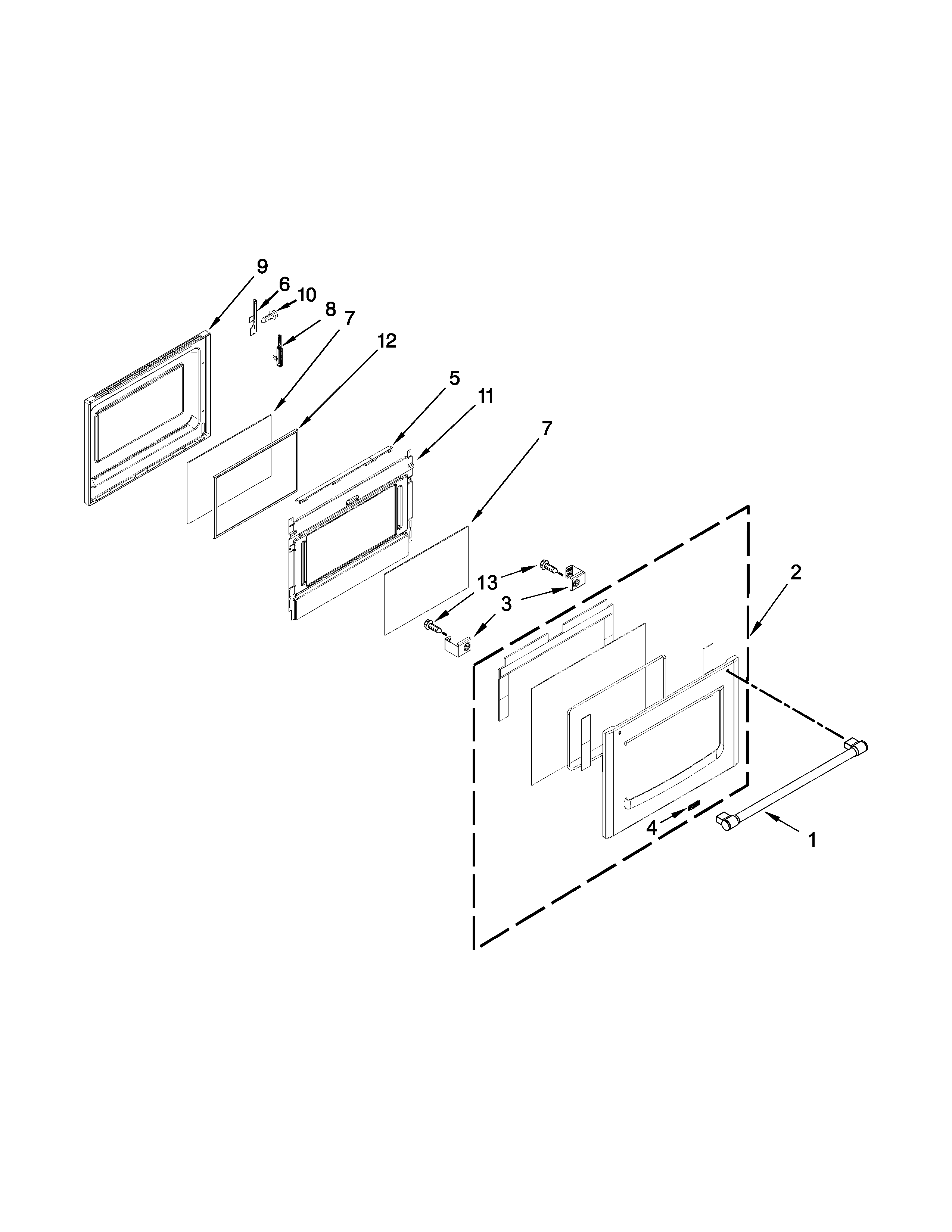 Maytag MET8820DS02 lower door parts diagram