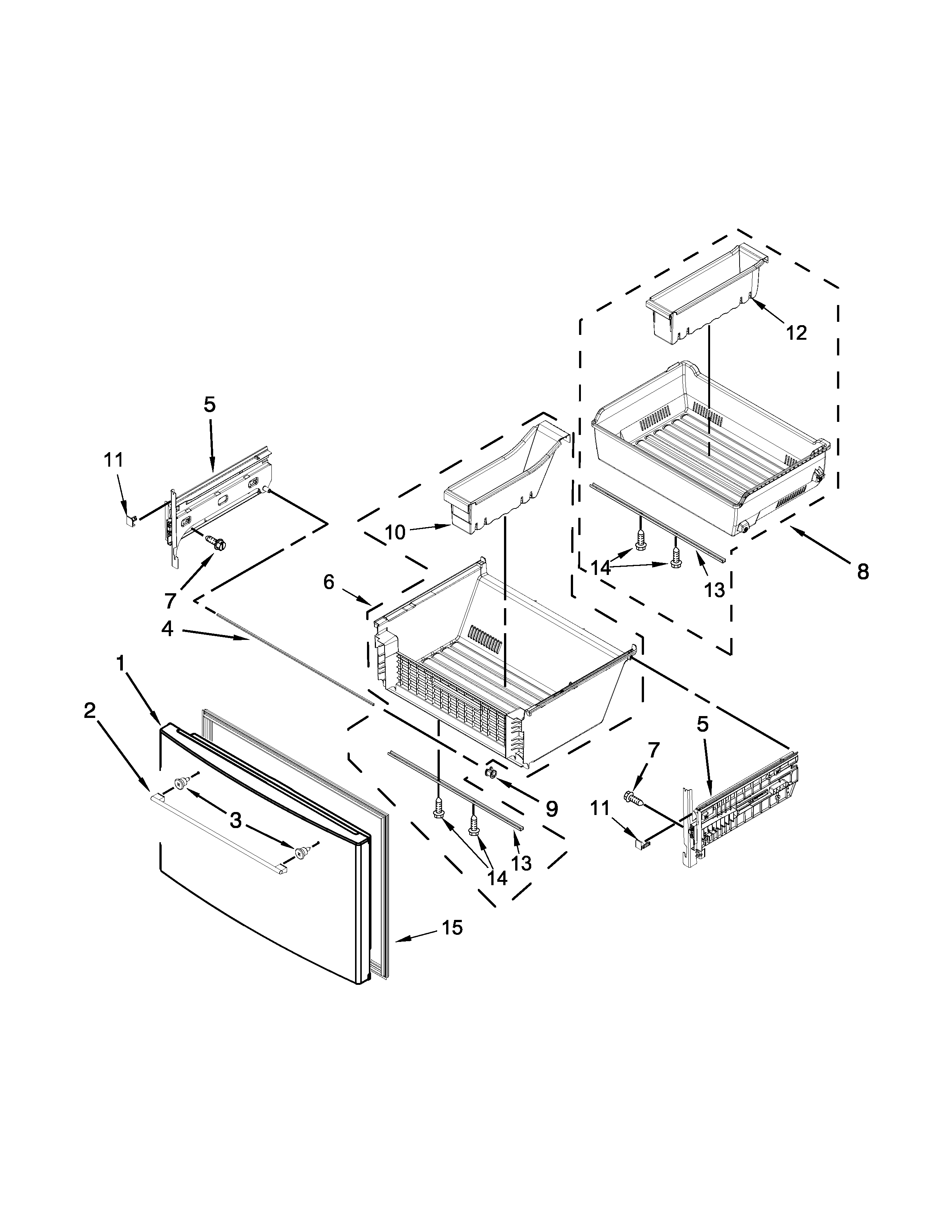 Ikea IX7DDEXDSM01 freezer door parts diagram