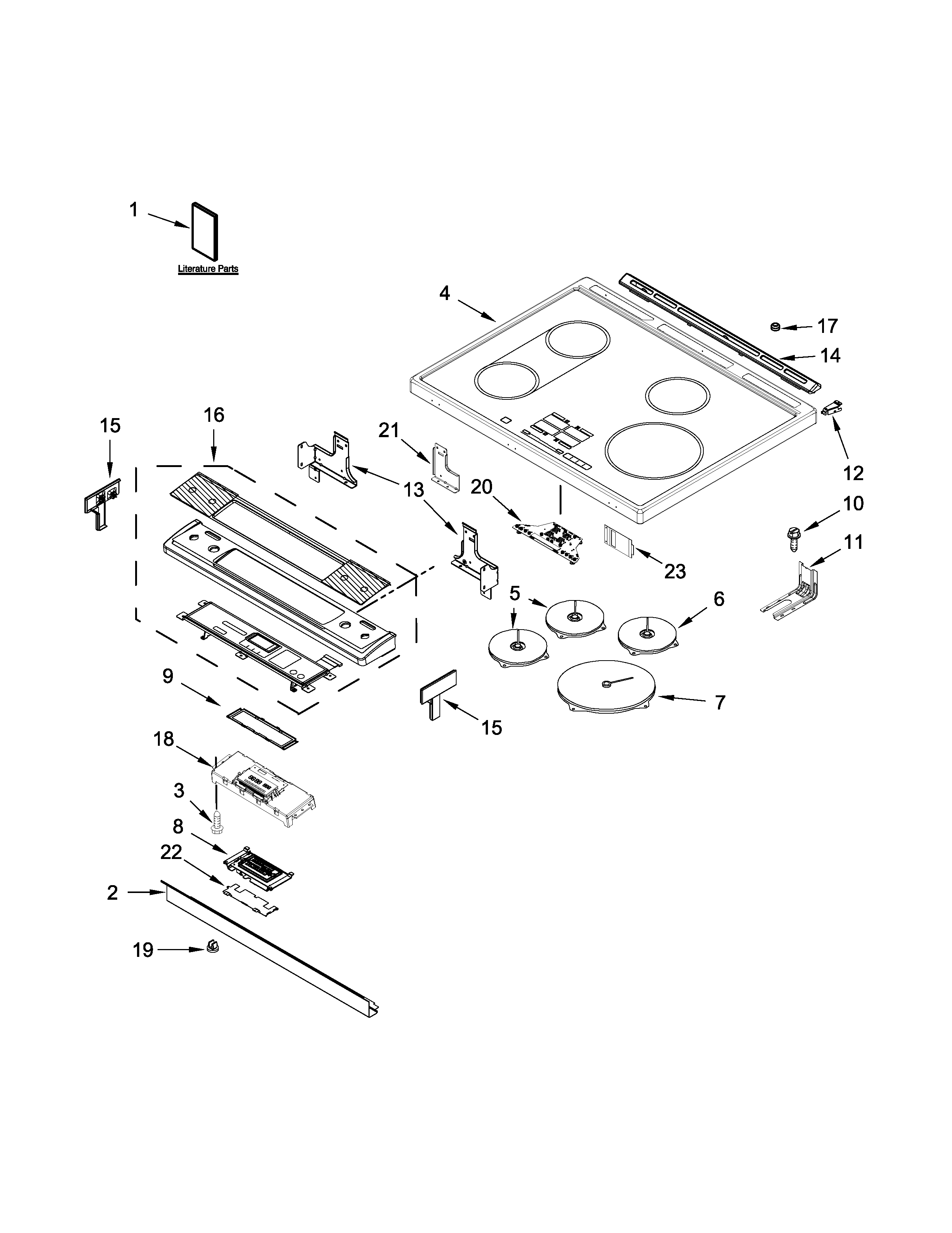 Jenn-Air JIS1450CDS0 cooktop parts diagram