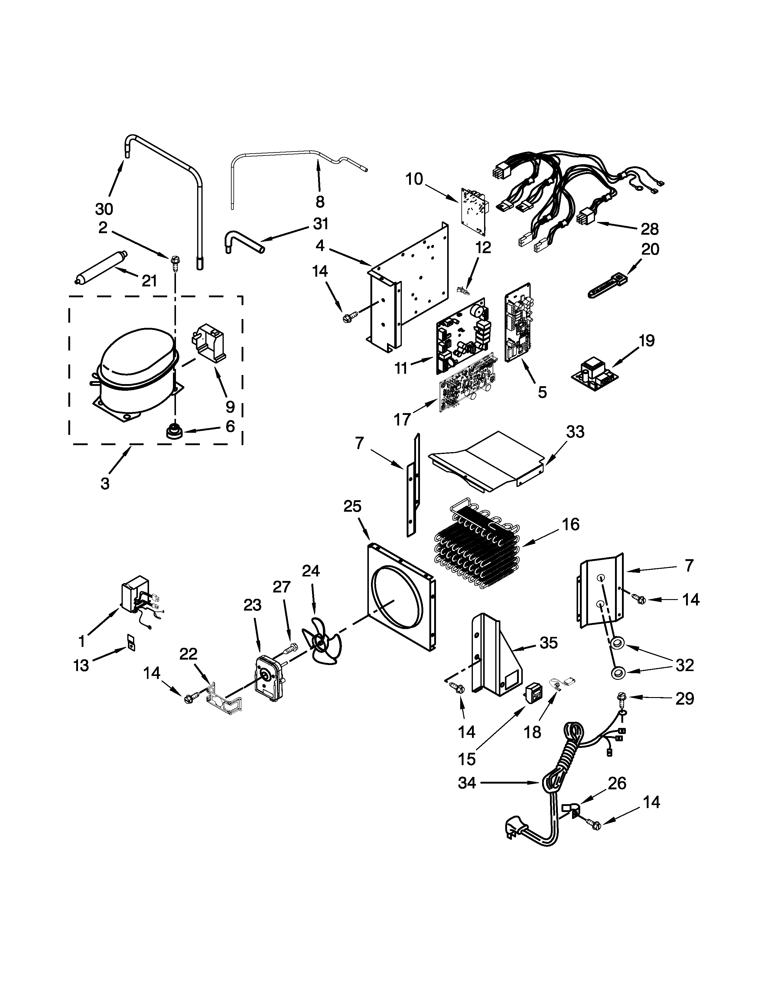 Jenn-Air JS48SSDUDE00 upper unit parts diagram