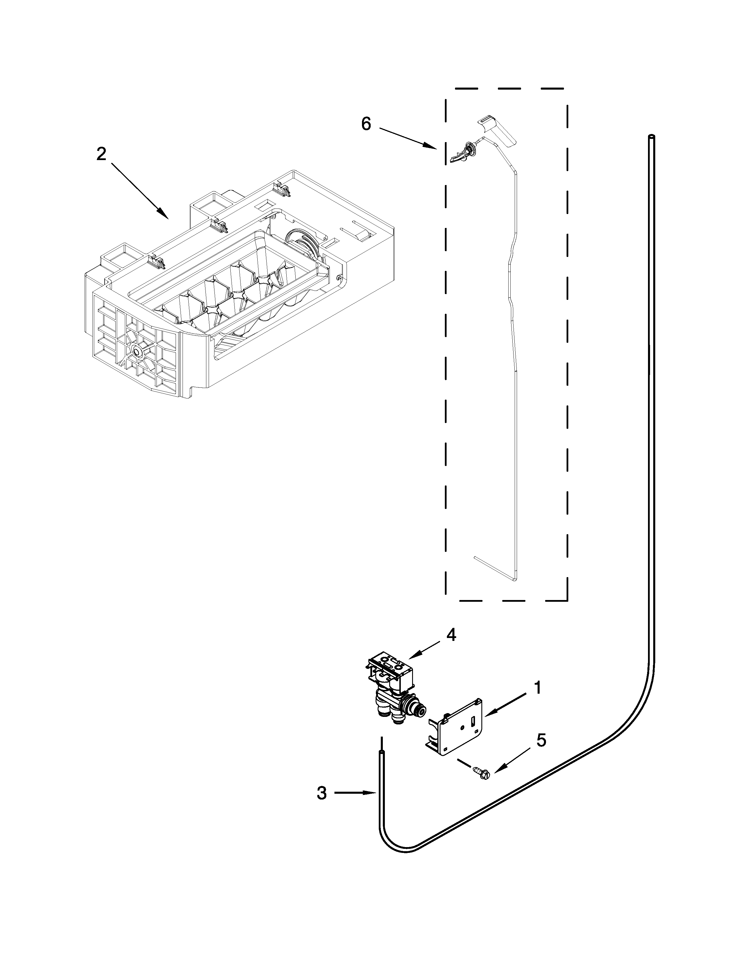 Whirlpool WRS973CIDM00 ice maker parts diagram