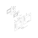 Whirlpool WGE755C0BE00 lower door parts diagram