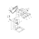Whirlpool 7MWTW1905DW1 controls and water inlet parts diagram