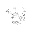 KitchenAid KFP1356CU0 motor and housing unit parts diagram