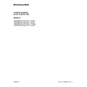 KitchenAid 5KSB1586ARI0 cover sheet diagram