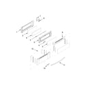 Whirlpool WGG555S0BW01 upper door parts diagram
