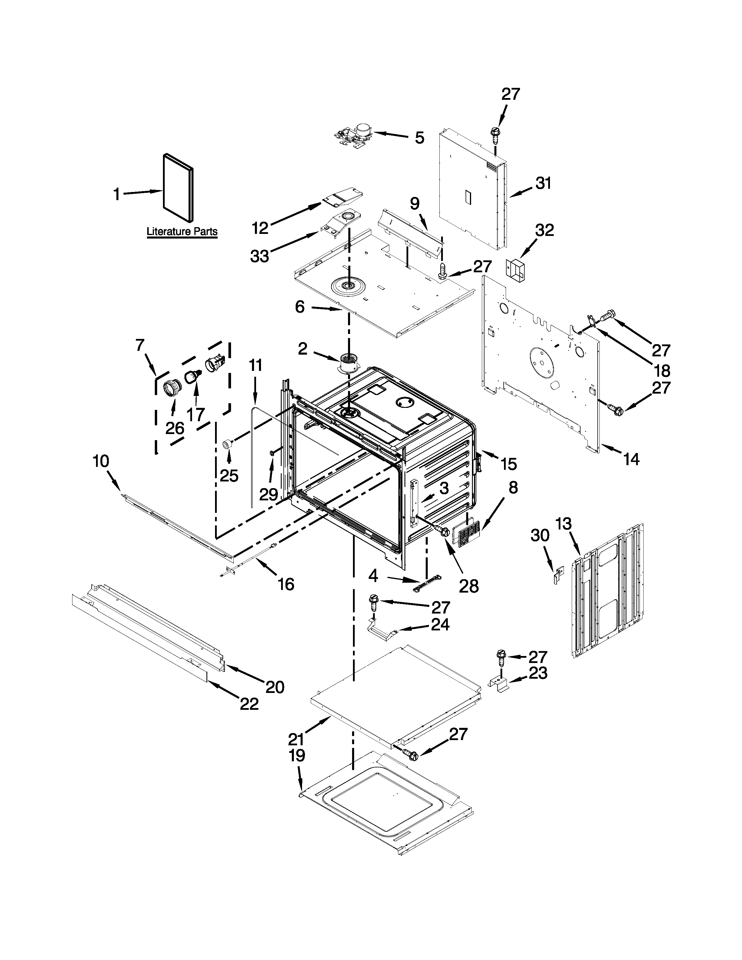 Whirlpool WOS51EC0AB03 oven parts diagram