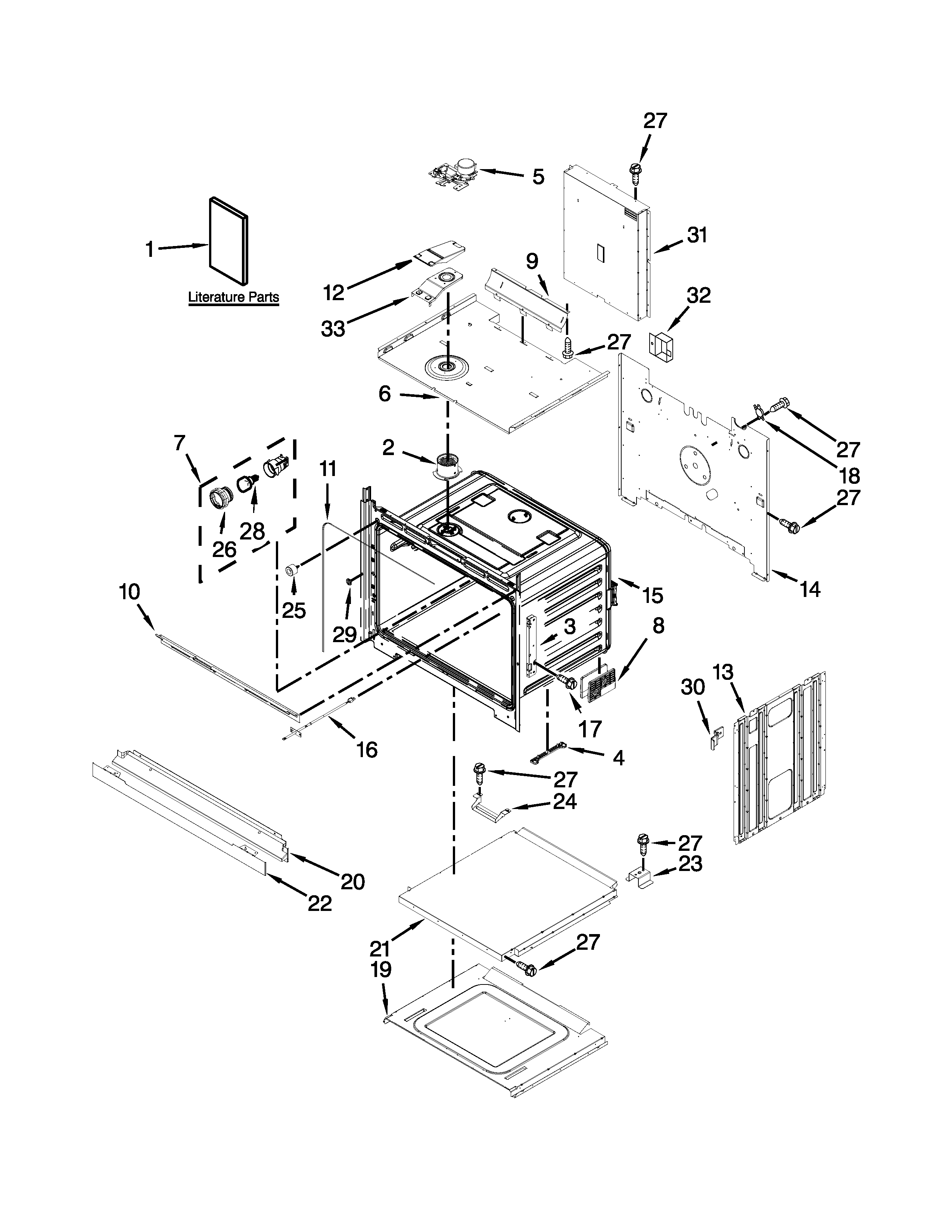Whirlpool WOS92EC0AH03 oven parts diagram