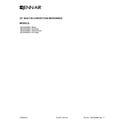 Jenn-Air JMC2430WB01 cover sheet diagram