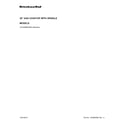 KitchenAid KCGS956ESS02 cover sheet diagram