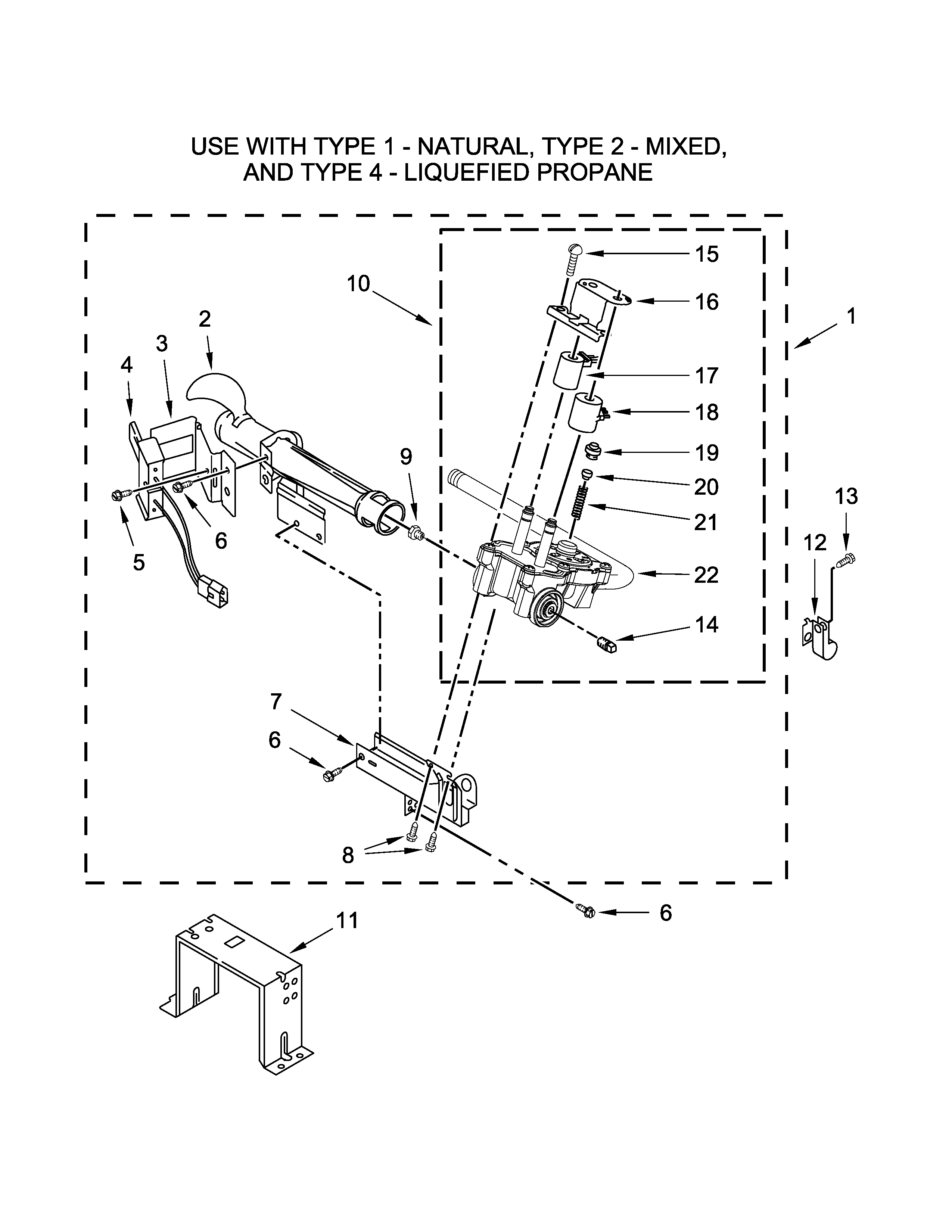 Maytag MDG28PNCGW0 burner assembly diagram