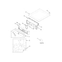 Maytag MGD5100DW1 top and console parts diagram