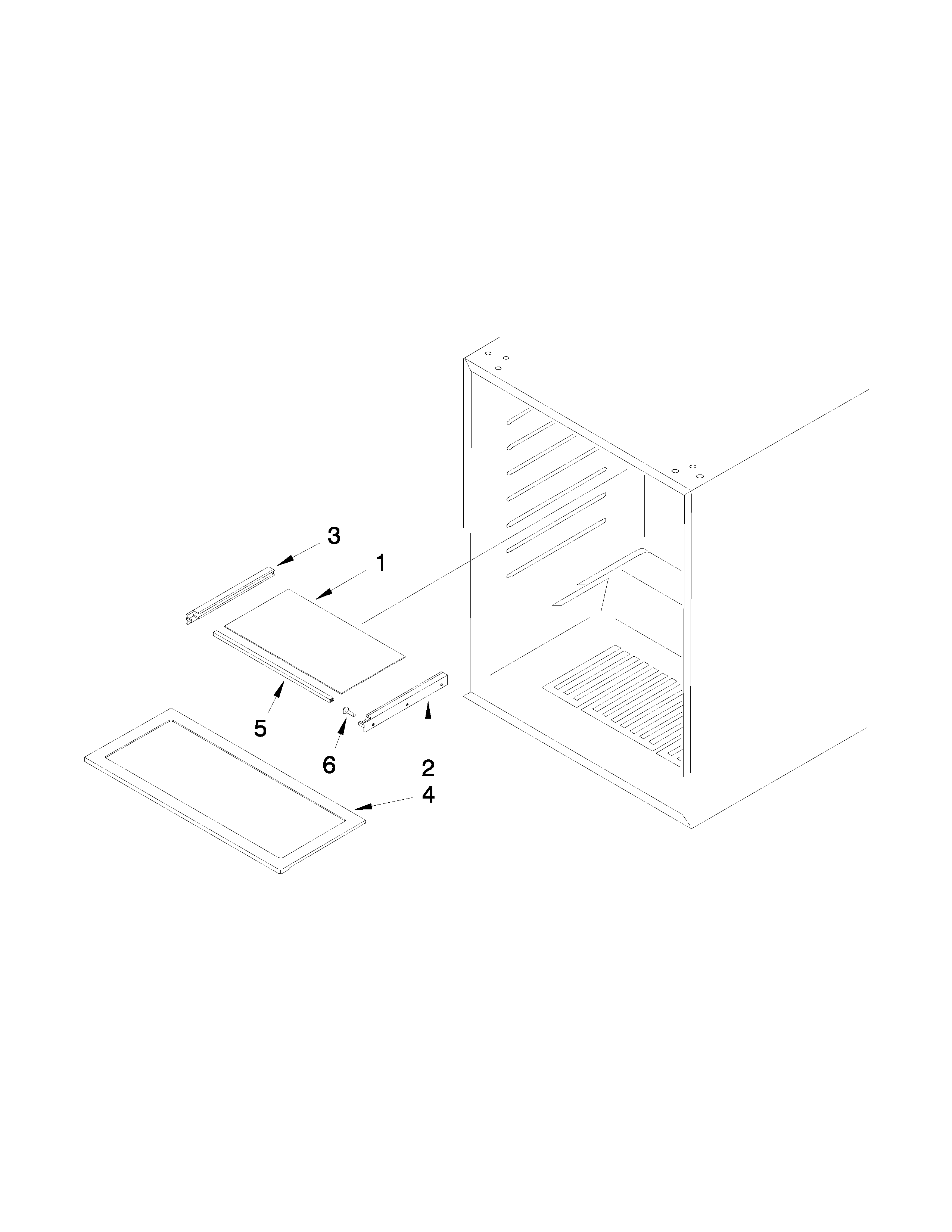 Whirlpool WUR50X24EM00 shelf parts diagram