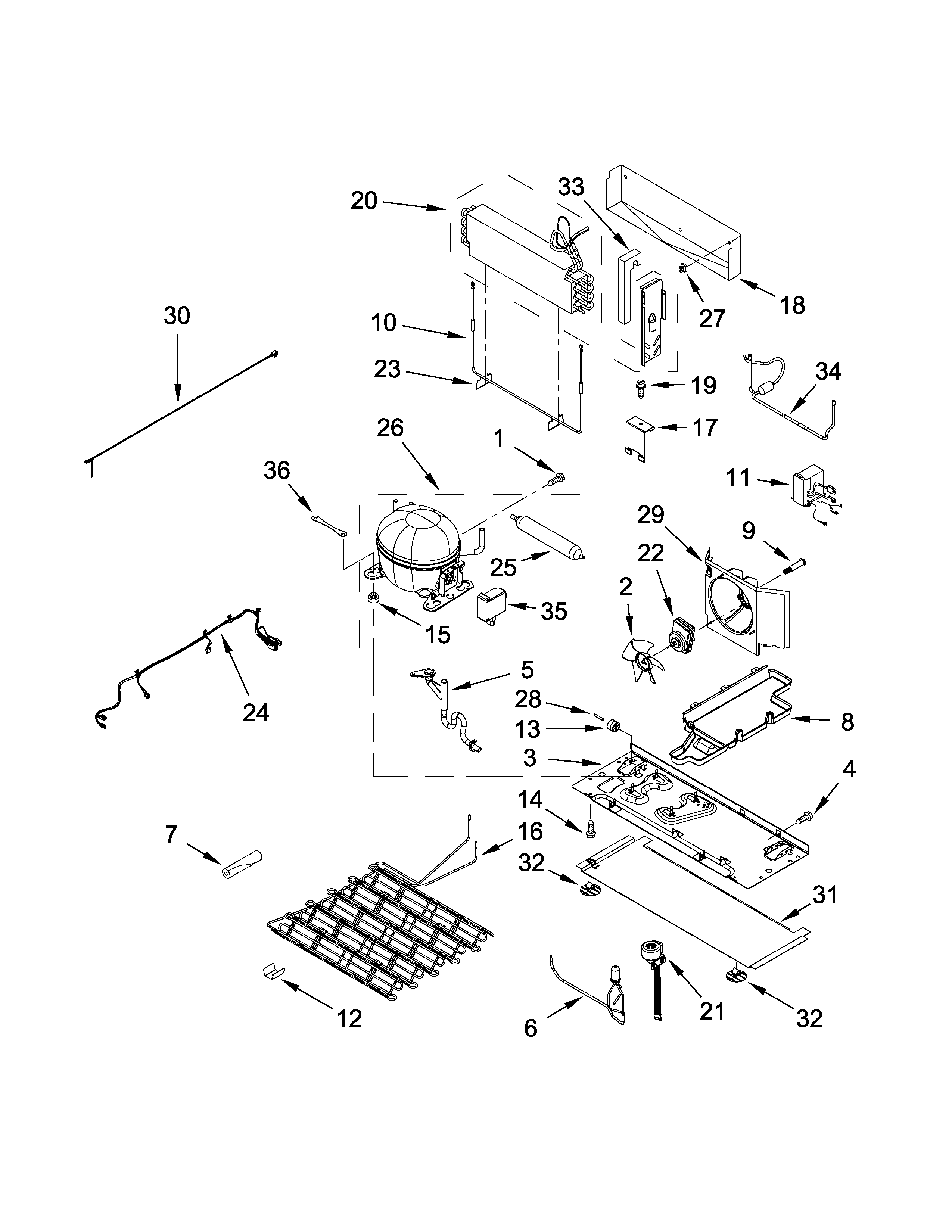 Jenn-Air JFX2897DRM02 unit parts diagram