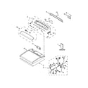 Whirlpool WED8000DW2 top and console parts diagram