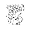 Whirlpool WED8000DW2 bulkhead parts diagram