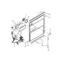 KitchenAid KUDE60HXSS2 inner door parts diagram
