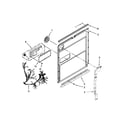 KitchenAid KUDE60HXSS6 inner door parts diagram