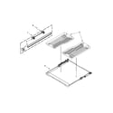 KitchenAid KUDE60HXSS6 third level rack and track parts diagram